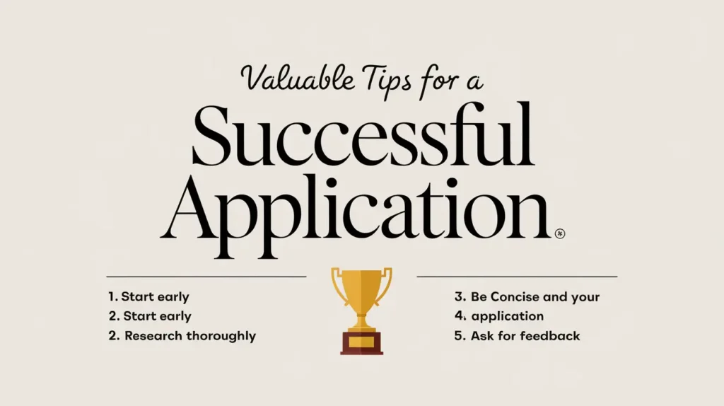 Valuable Tips for a Successful Application